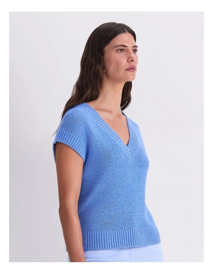 Josie Tape Yarn V-Neck Tank image 3