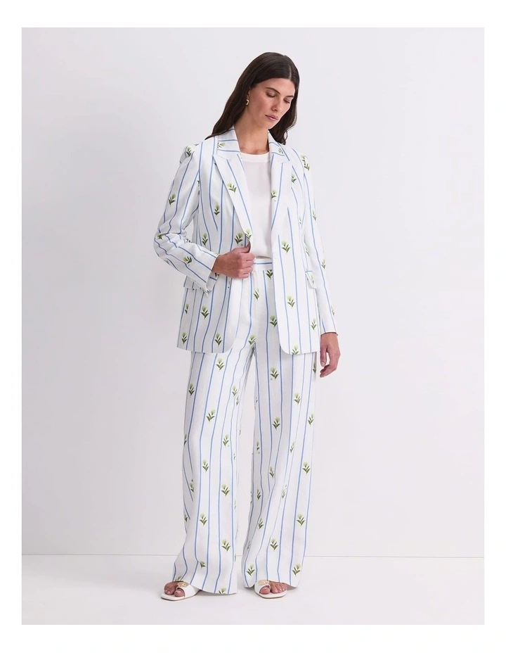 Hampton Stripe Linen Blazer image 3