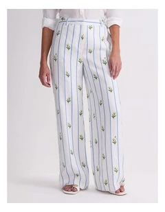 Hampton Stripe Linen Pant