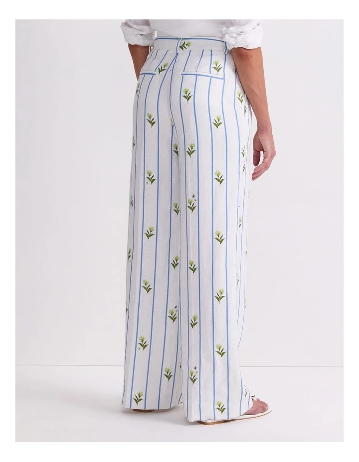 Hampton Stripe Linen Pant image 2
