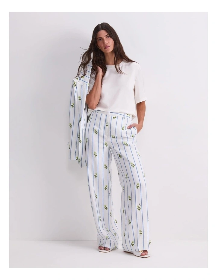 Hampton Stripe Linen Pant image 3