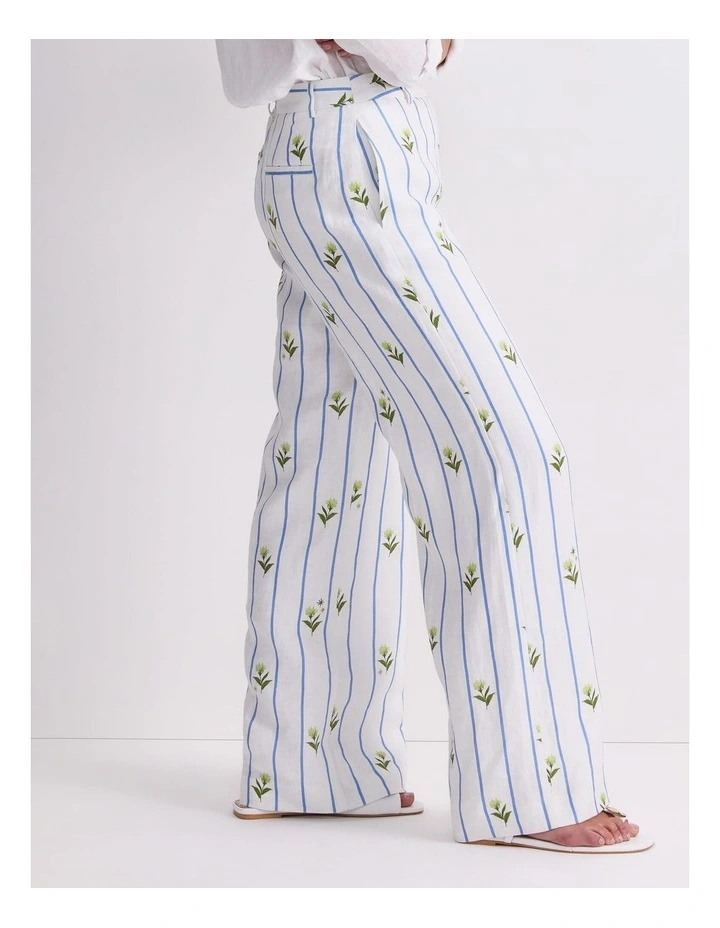 Hampton Stripe Linen Pant image 4