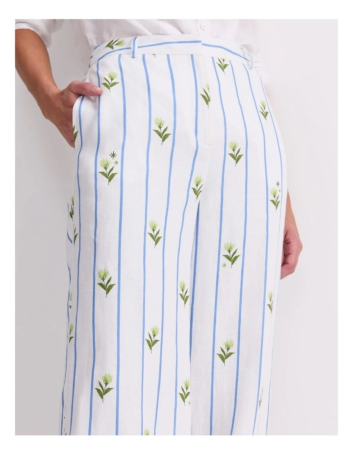 Hampton Stripe Linen Pant image 5