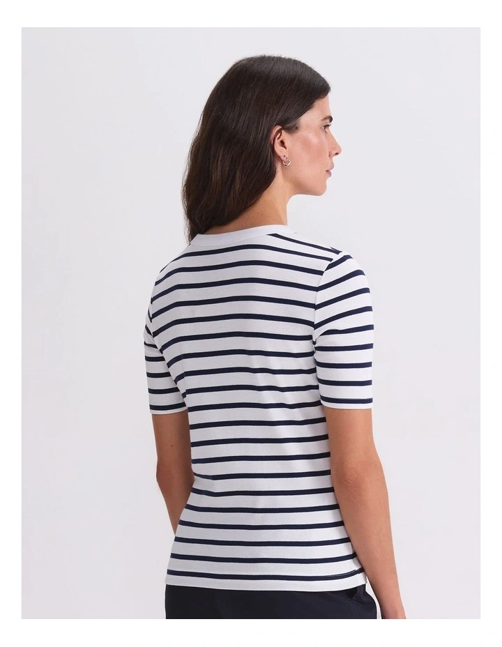Heidi Stripe Short Sleeve Tee image 2