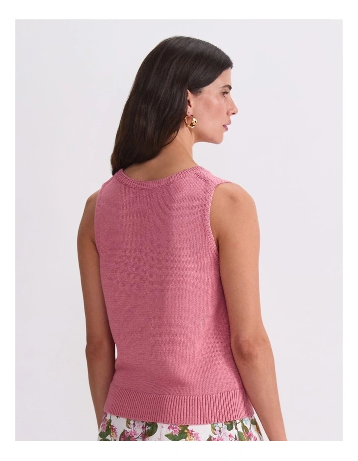 Linen Blend Singlet image 2