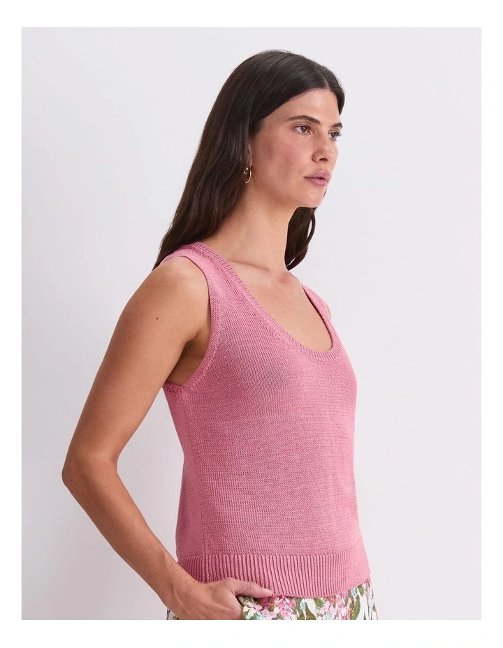 Linen Blend Singlet image 4