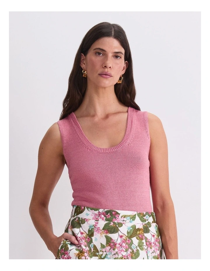 Linen Blend Singlet image 5