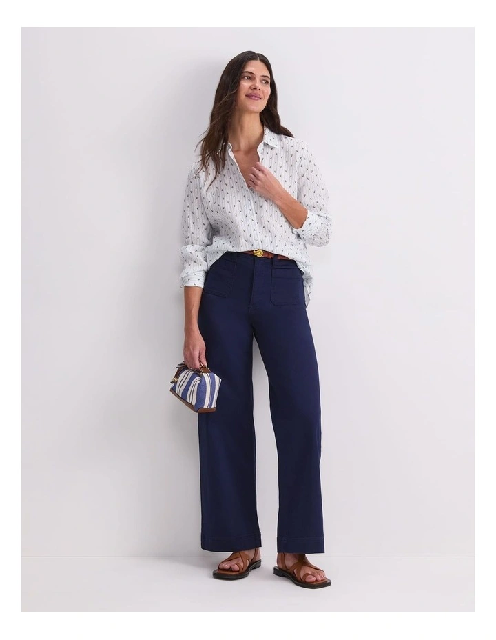 Hampton Stripe Linen Shirt image 3