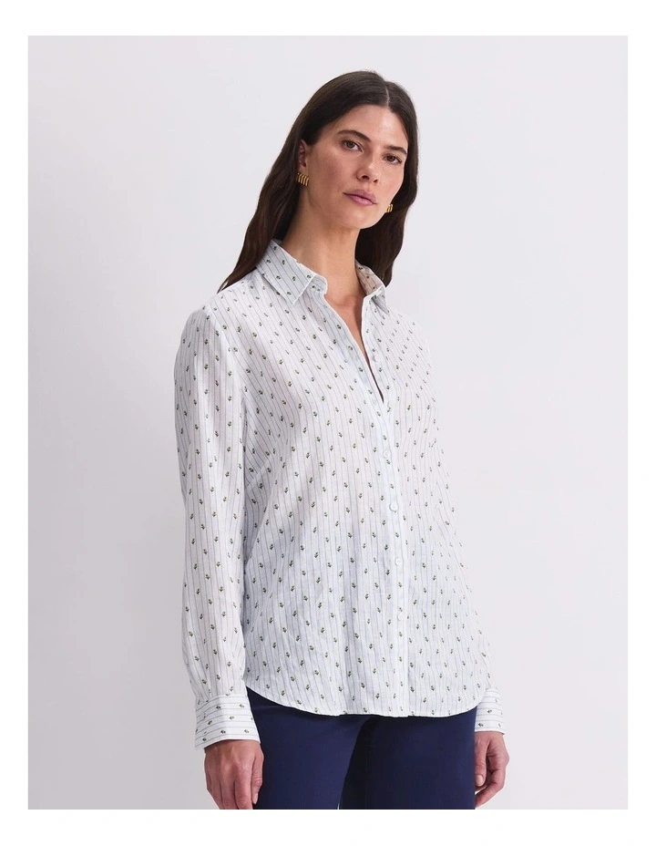 Hampton Stripe Linen Shirt image 4