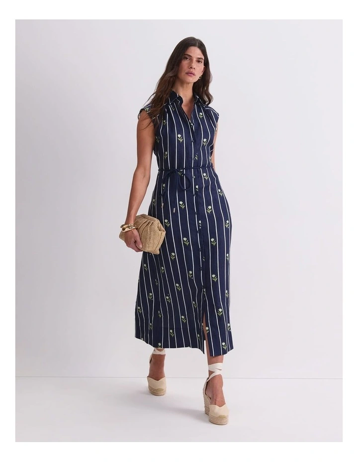 Hampton Stripe Shirt Dress image 1