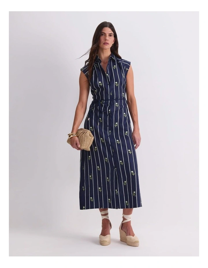 Hampton Stripe Shirt Dress image 3
