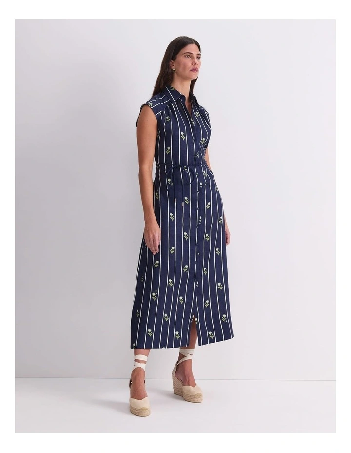 Hampton Stripe Shirt Dress image 4