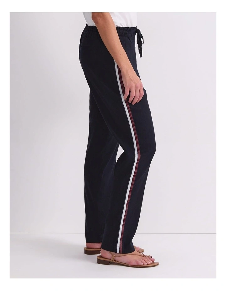 Rosa Side Stripe Linen Pant image 4