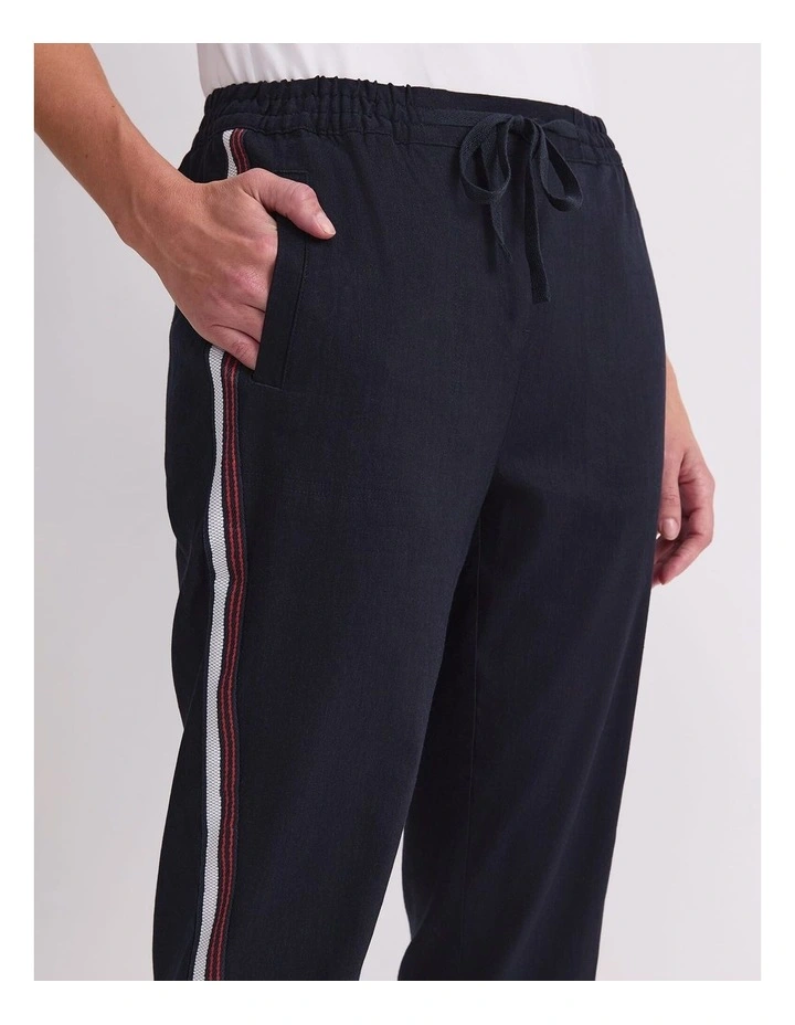 Rosa Side Stripe Linen Pant image 5