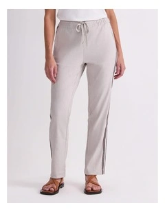 Rosa Side Stripe Linen Pant