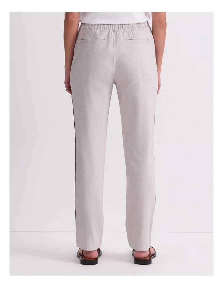 Rosa Side Stripe Linen Pant image 2