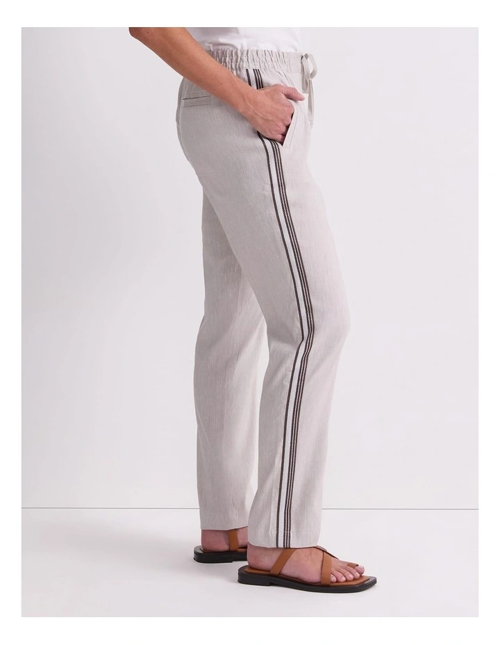 Rosa Side Stripe Linen Pant image 4