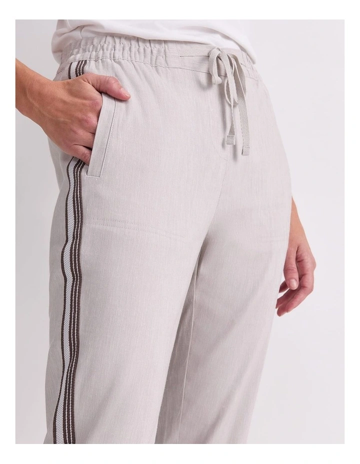 Rosa Side Stripe Linen Pant image 5