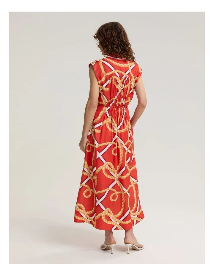 Clove Print Shirt Dress image 2