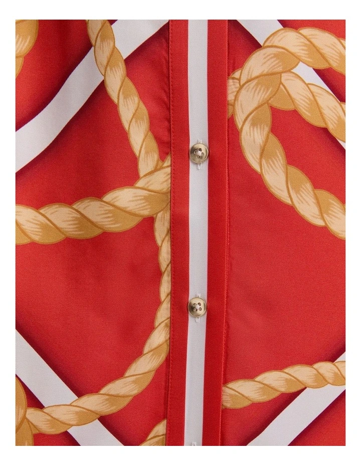 Clove Print Shirt Dress image 6