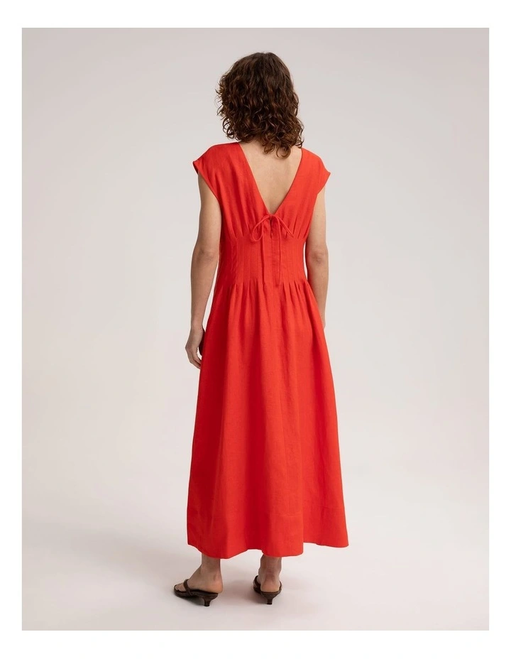 Ariana Pintuck Linen Dress image 2