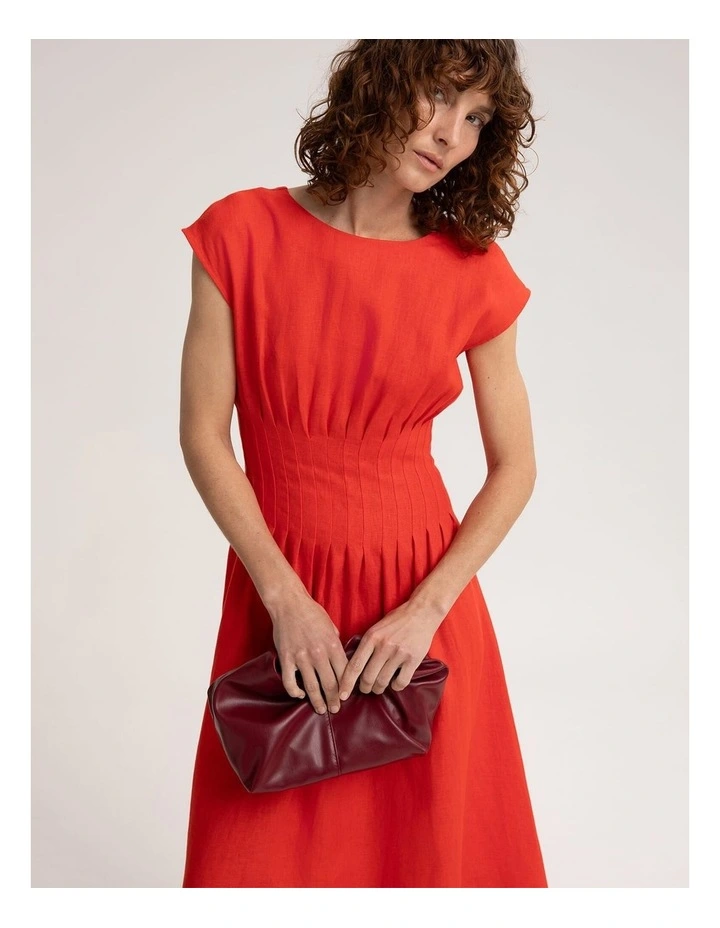 Ariana Pintuck Linen Dress image 5