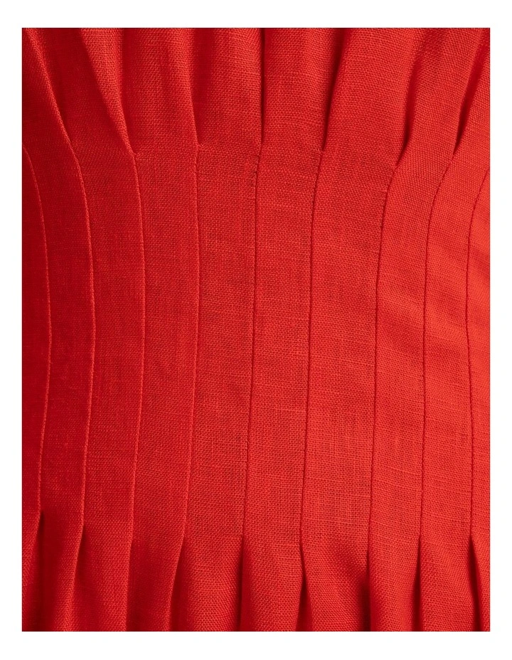 Ariana Pintuck Linen Dress image 6