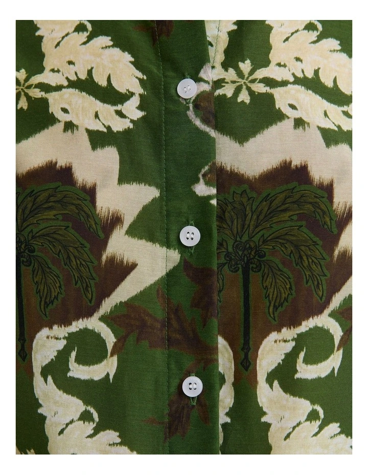 Palm Print Cotton Silk Shirt image 6