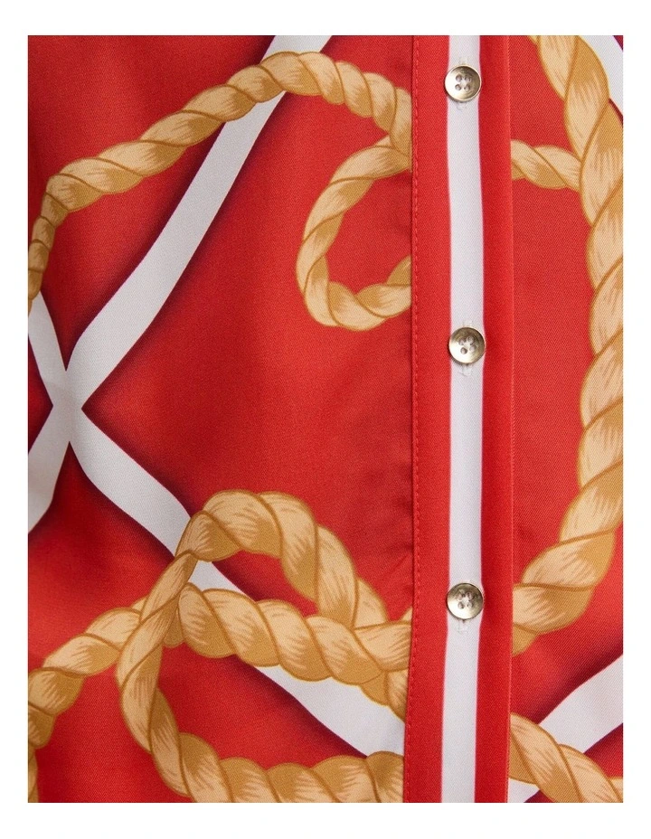 Clove Print Sleeveless Shirt image 6