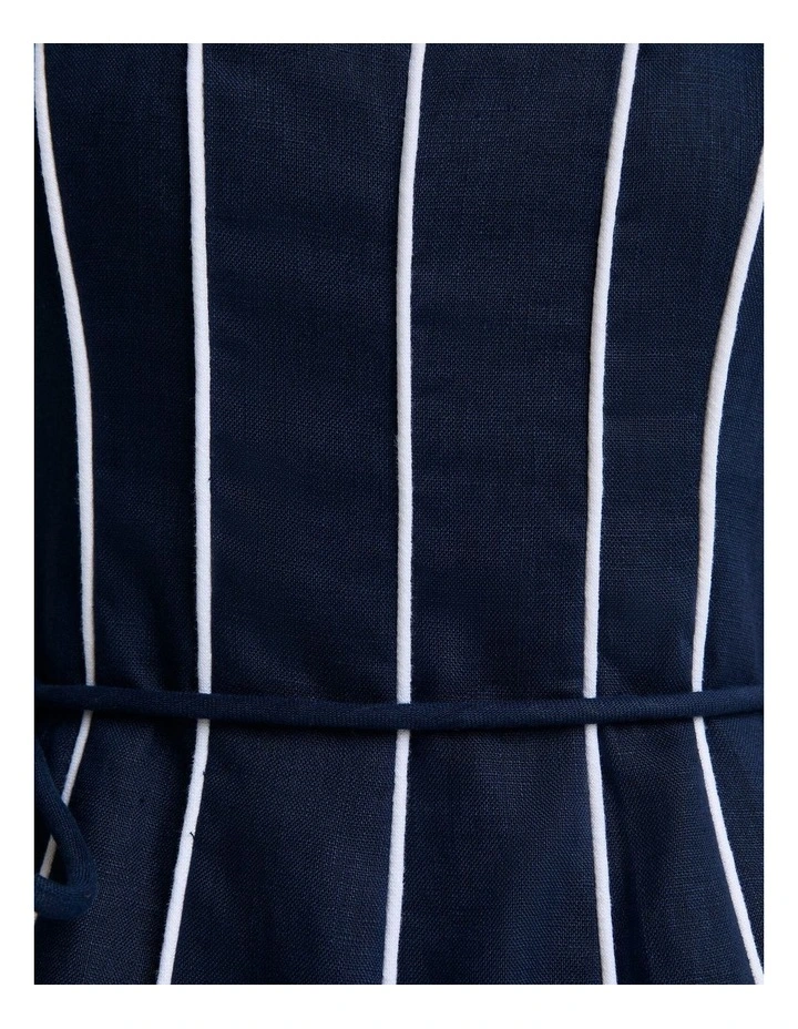 Ivy Linen Piping Dress image 6