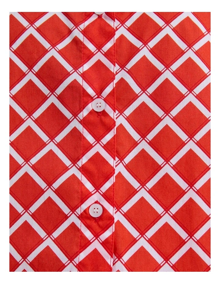Geo Lily Voile Shirt image 6