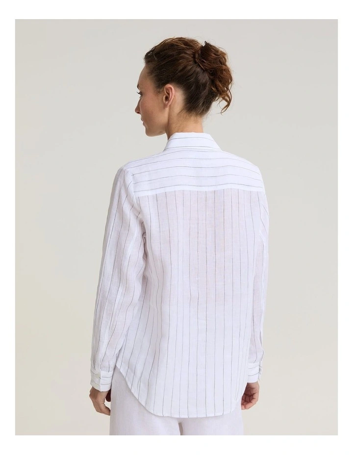 Dahlia Stripe Linen Shirt image 2