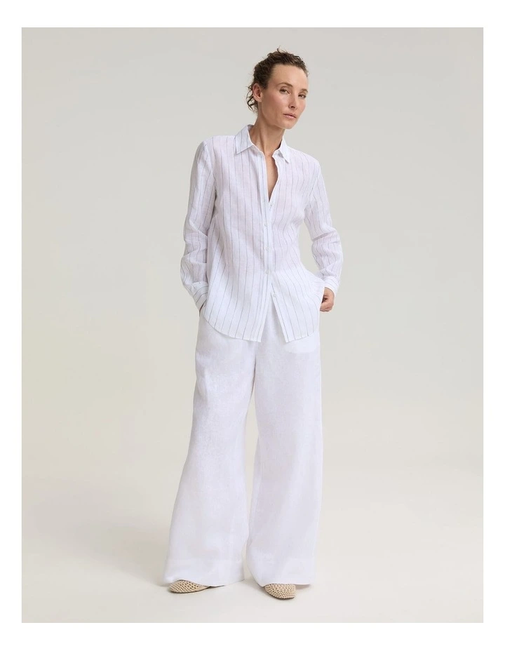 Dahlia Stripe Linen Shirt image 3