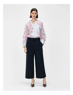 Sea Mist Orchid Voile Shirt in Blue