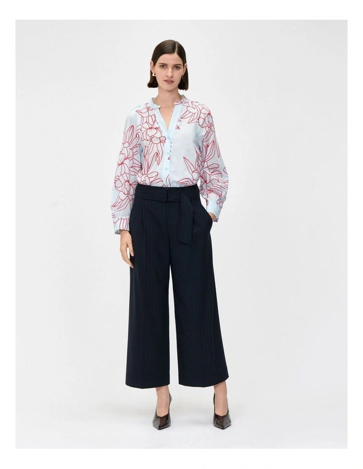 Sea Mist Orchid Voile Shirt in Blue image 1