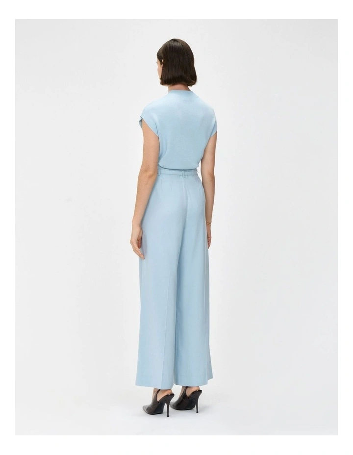 SKY DROP SHOULDER FUNNEL NECK KNIT image 2