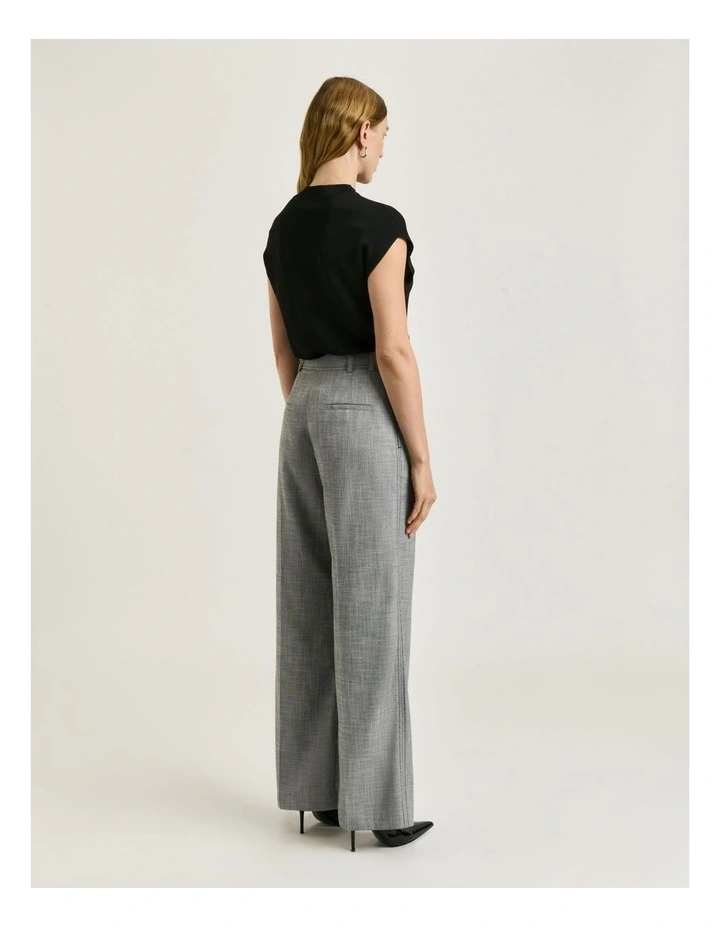 Monochrome Twill Straight Leg Pant in Grey image 2