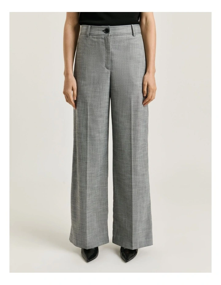 Monochrome Twill Straight Leg Pant in Grey image 3