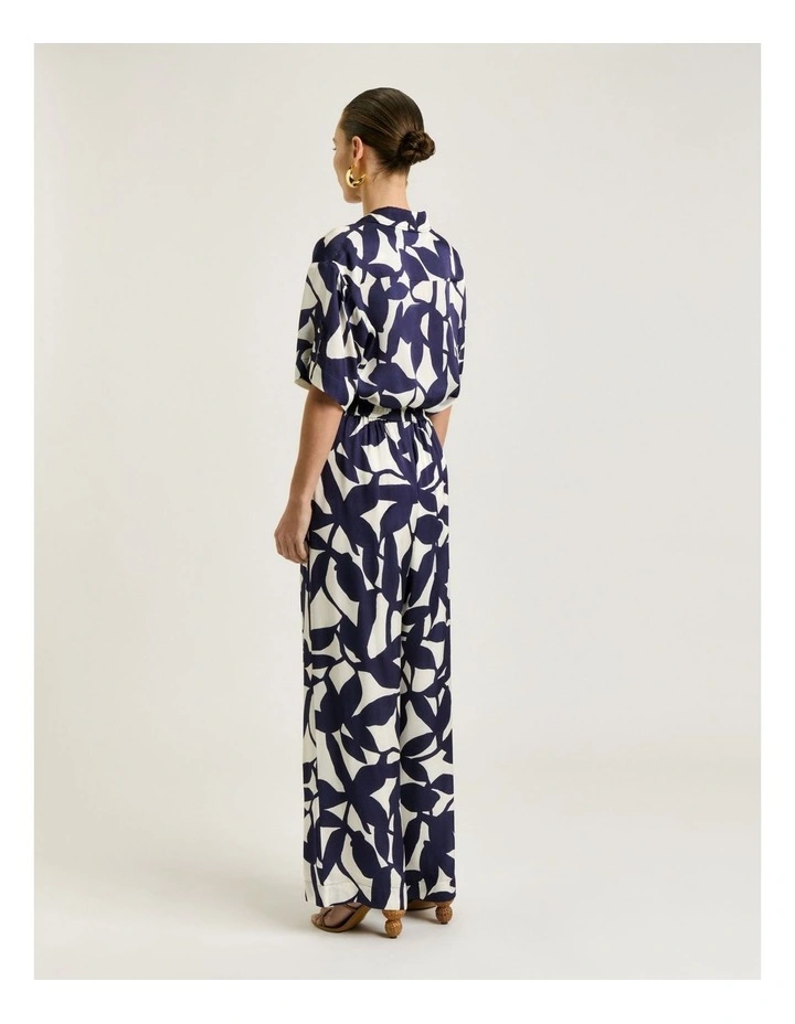 Ink Shadow Leaf Relaxed Pant image 2