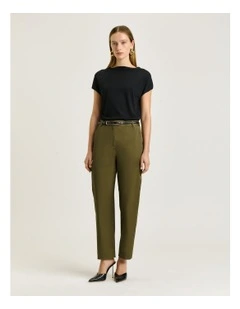 SLASH NECK CAP SLEEVE KNIT
