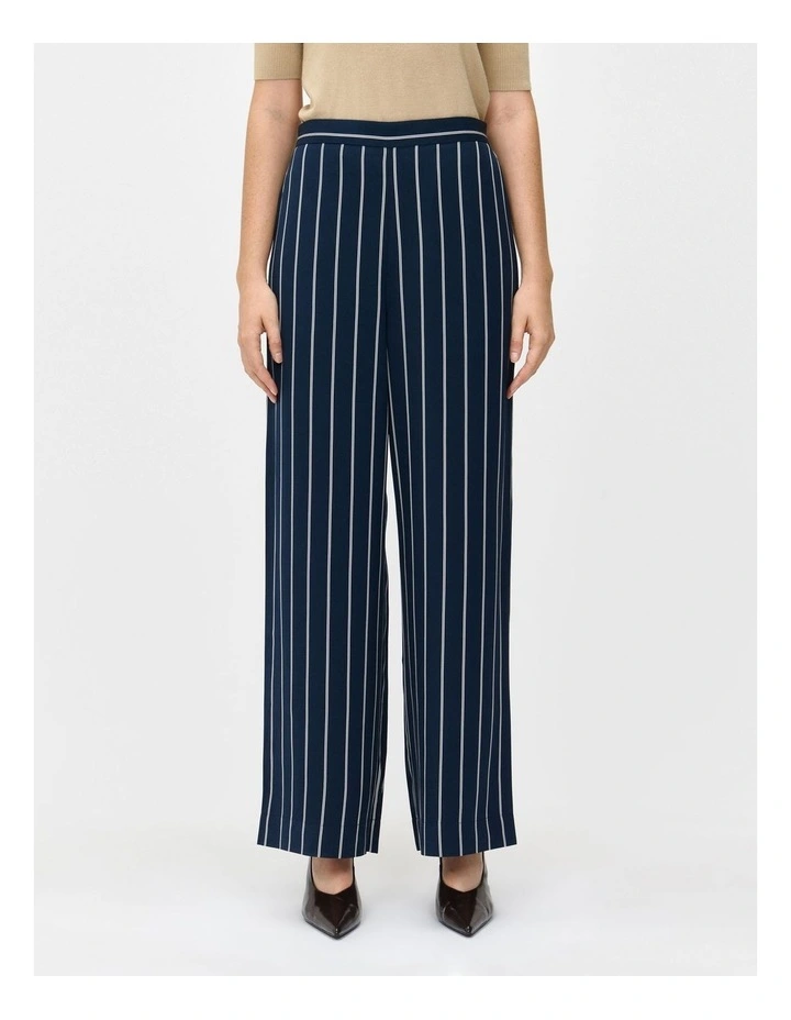 Pinstripe Pant in Navy image 3