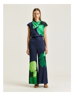 Water Poppy Wide Leg Pant in Indigo