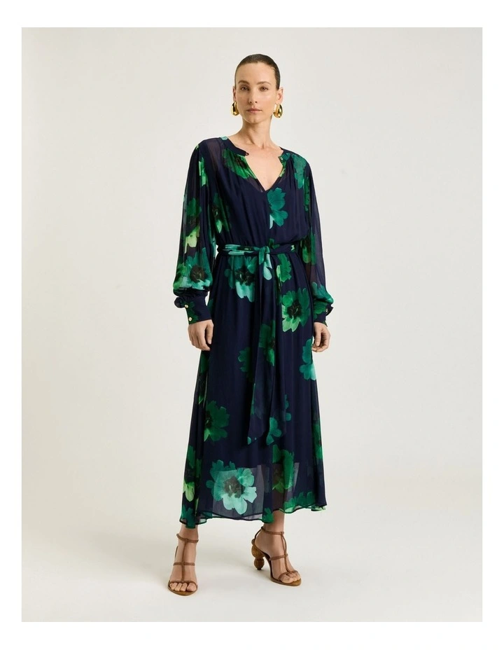 Indigo Water Poppy Georgette Dress image 1