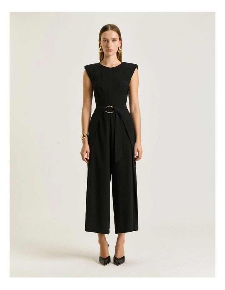 FLUID TWILL FOLDED SIDE JUMPSUIT image 1