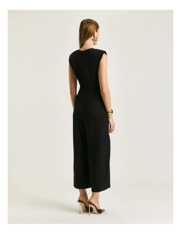 FLUID TWILL FOLDED SIDE JUMPSUIT image 2