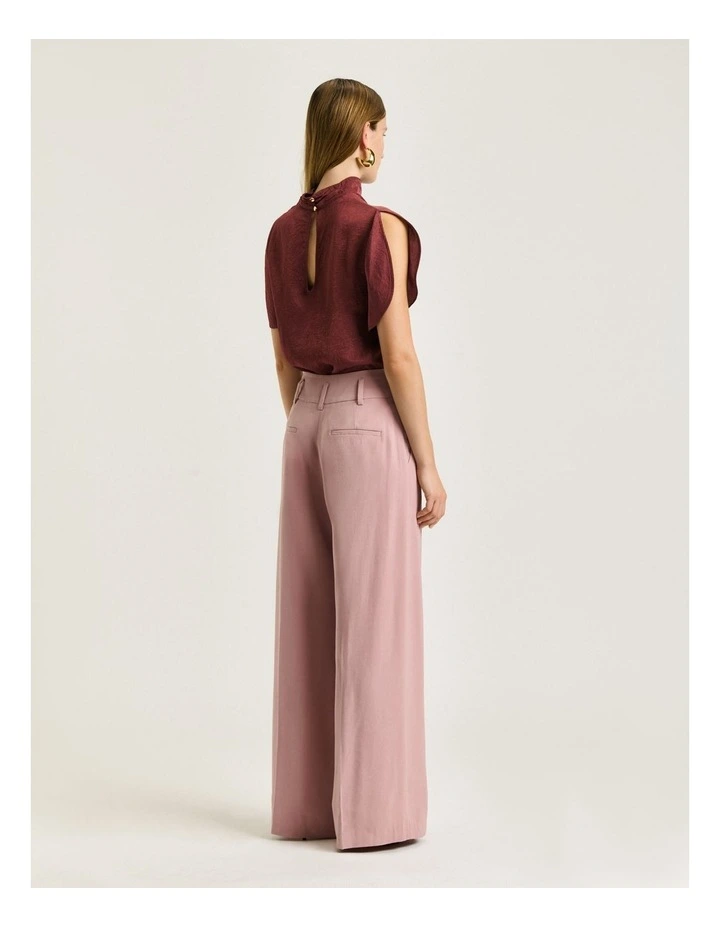 FLUID TWILL WIDE LEG PANT image 2