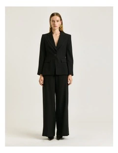 FLUID TWILL WIDE LEG PANT