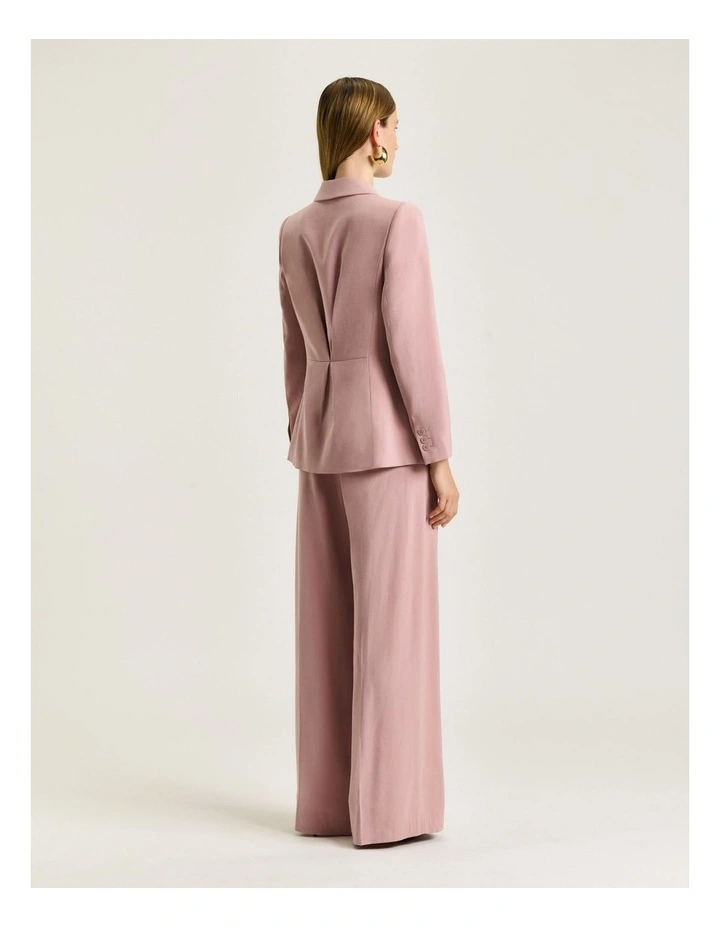 FLUID TWILL ONE BUTTON BLAZER image 2