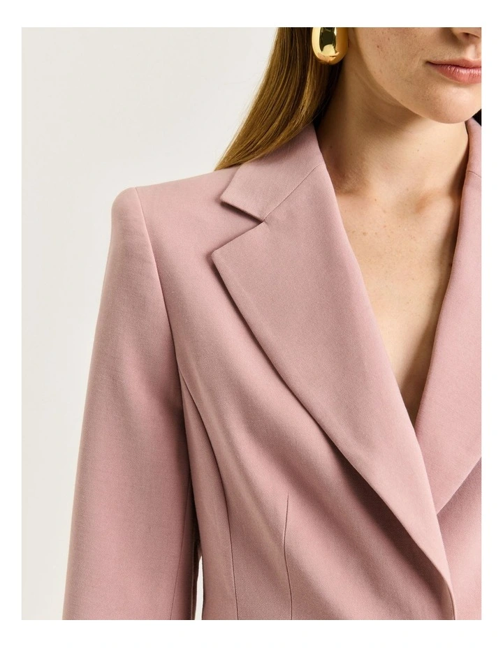 FLUID TWILL ONE BUTTON BLAZER image 4