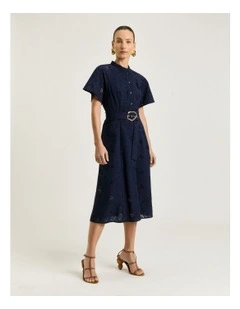 Floral Broderie Shirtdress
